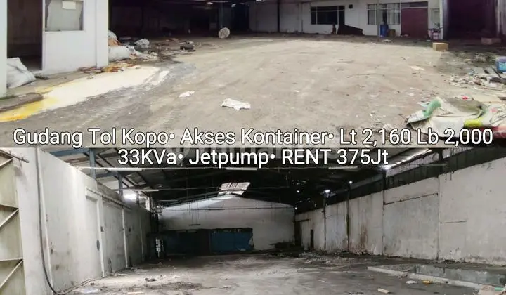 Gudang Akses Kontainer Dekat T O L Kopo