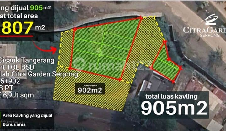 LANGKA! JARANG ADA! Kav Sayap Citra Garden Serpong HARGA TERMURAHHH