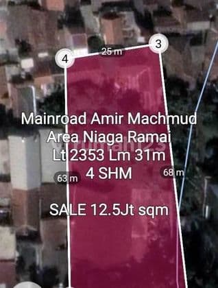 Kavling Mainroad Cimahi Tengah Strategis dan Ramai