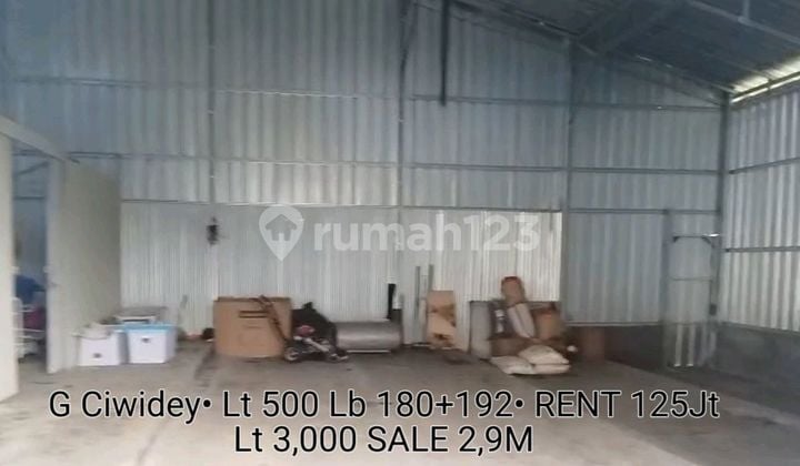 Ciwidey Warehouse can be Sold or Rented