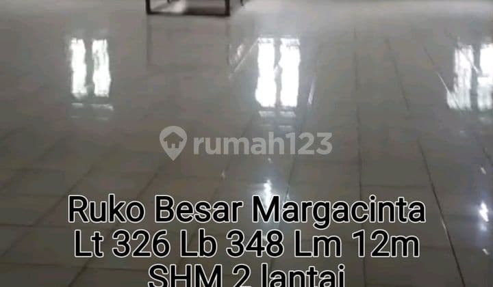 LANGKA! JARANG ADA! Ruko Besar Margacinta Lebar Muka Besar