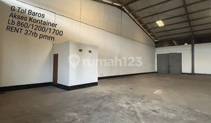 Gudang di Kawasan Industri Baros