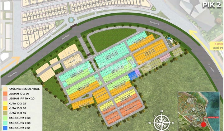 Beach Hill Villa Pik2 Land Plot, Size 12x30, Price 26 M