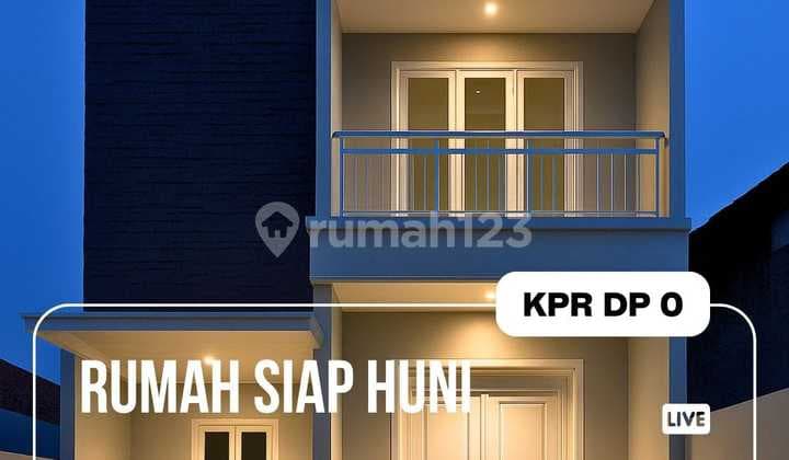 Rumah Ready Stock Tanah Luas 134 Posisi Hook Dekat Tol Jatiwarna