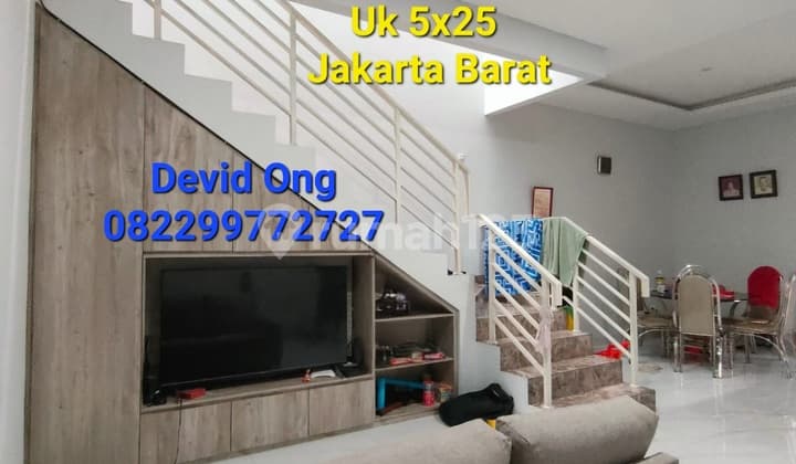 For sale. 2-story DKI plot house in good, neat, and well-maintained condition, West Jakarta.