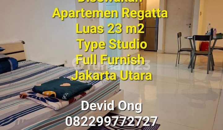 Disewakan Apartemen Regatta Type Studio, Jakarta Utara