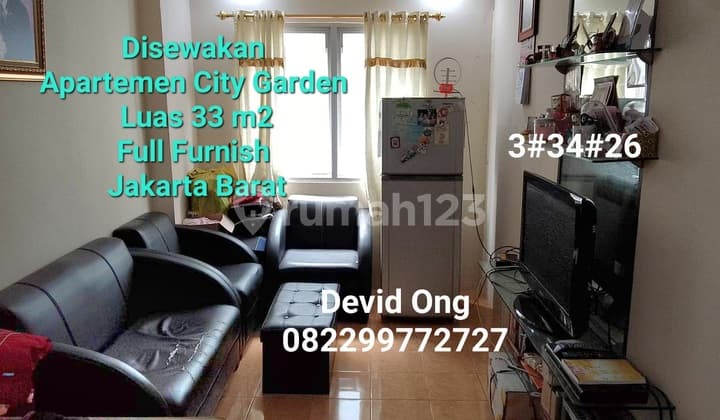 Disewakan Apartemen City Park Luas .33 M2 Full Furnished Jakarta Barat