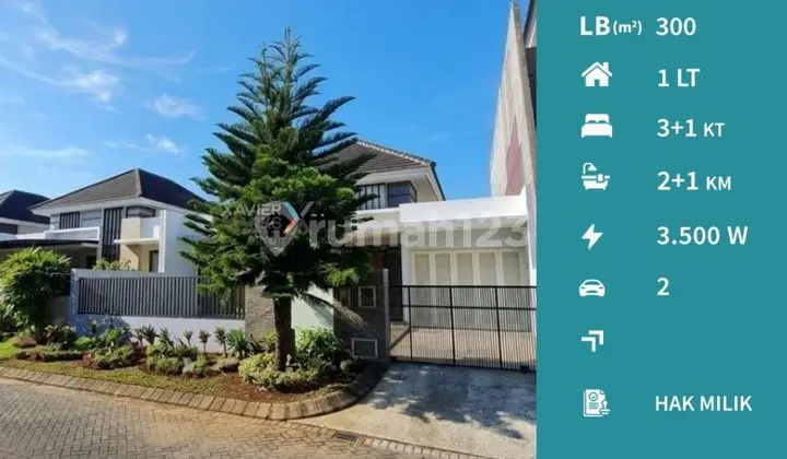 Rumah Semi Furnish Modern Minimalis di Istana Dieng Malang