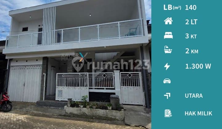 Rumah 2 Lantai Bangunan Terawat di Green Living Sukun Malang