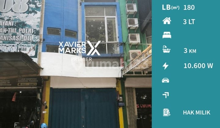 Ruko 3 Lantai Kawasan Ramai di Jl Dr Cipto Malang