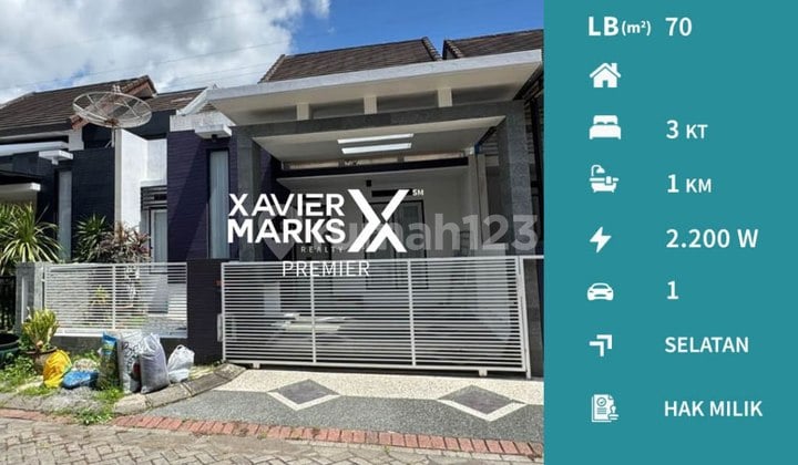 Rumah Tengah Kota Dekat Ub di Permata Jingga Malang