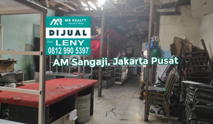 MURAH DIBAWAH NJOP...RUMAH LAMA HITUNG TANAH LT 328 M2 ZONA KOMERSIL, DI AM SANGAJI, JAKARTA PUSAT