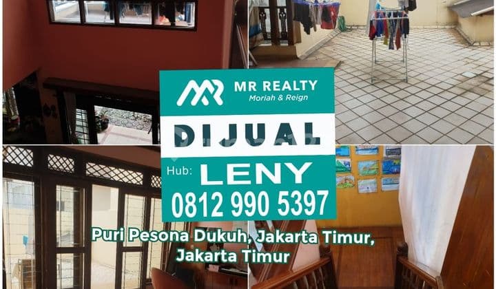 NICE 2-STORY READY-TO-OCCUPY HOUSE IN PURI PESONA DUKUH COMPLEX, KRAMAT JATI, EAST JAKARTA