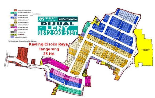DIJUAL KAVLING 23 HA DI CISOKA, BALARAJA BARAT, PERUNTUKAN MULTIGUNA/ PERUMAHAN