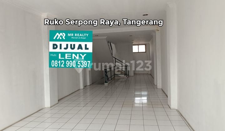 Murah..Ruko Gandeng Komersil Siap Pakai 3,5 Lantai di Serpong Raya, Tangerang, Jalan Raya
