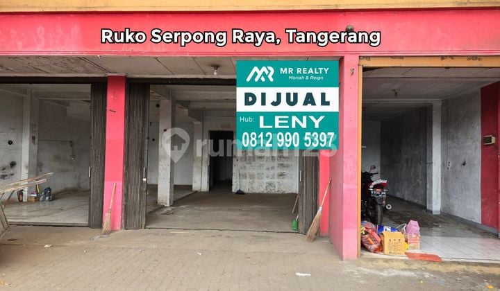 LOKASI STRATEGIS RUKO 3 GANDENG SIAP PAKAI DI SERPONG RAYA, TANGERANG, JALAN RAYA