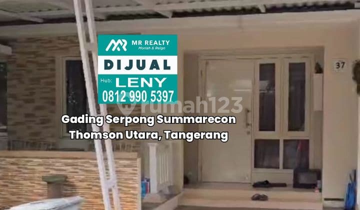 Murah..jual Rugi Rumah Bagus Siap Huni 2 Lantai Di Gading Serpong Summarecon Cluster Thomson Utara, Tangerang