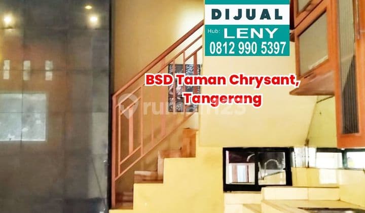 Rumah Siap Huni Rapi 3 Lantai Di Bsd Taman Chrysant, Tangerang
