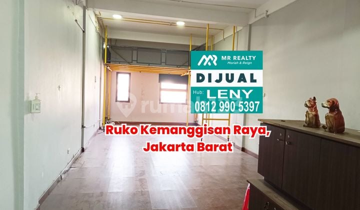Murah.. Ruko Komersil Siap Pakai 3,5 Lantai Di Kemanggisan Raya, Jakarta Barat, Jalan Raya