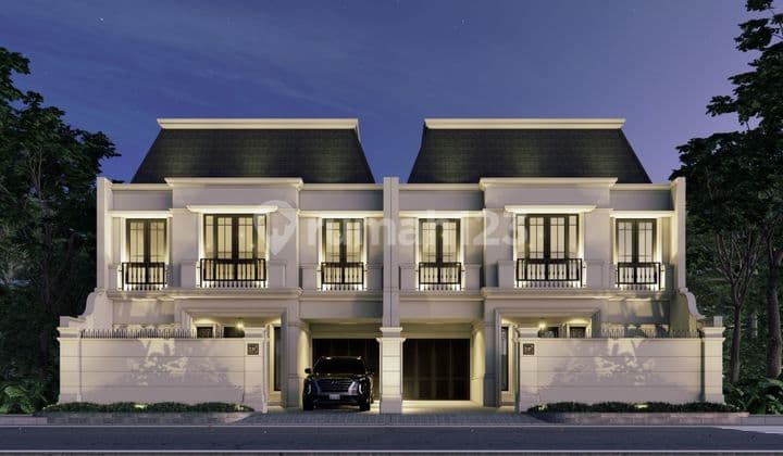DIJUAL BRAND NEW RUMAH MEWAH AMERICAN CLASSIC DENGAN ROOFTOP DI CEMPAKA PUTIH TENGAH