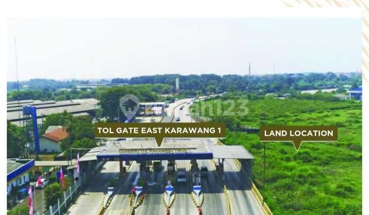 Dijual Lahan Komersial Siap Bangun Dekat Tol Di Karawang