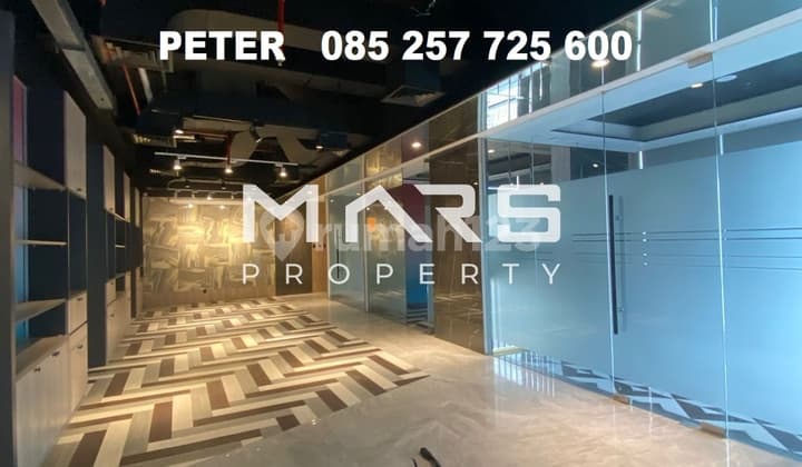 Murah Office Space Soho Capital Size 180 Sqm Furnished