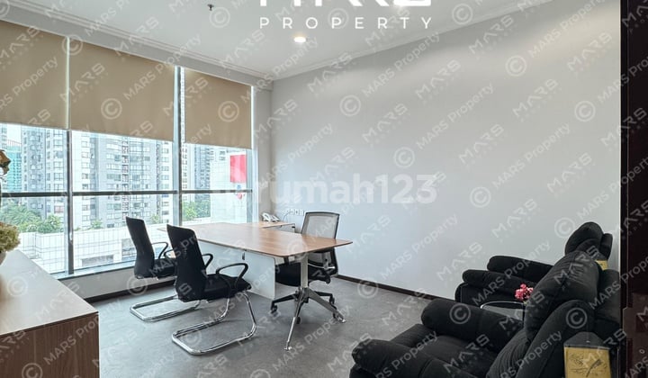 MURAH OFFICE APL TOWER CENTRAL PARK 280M2 FURNISHED