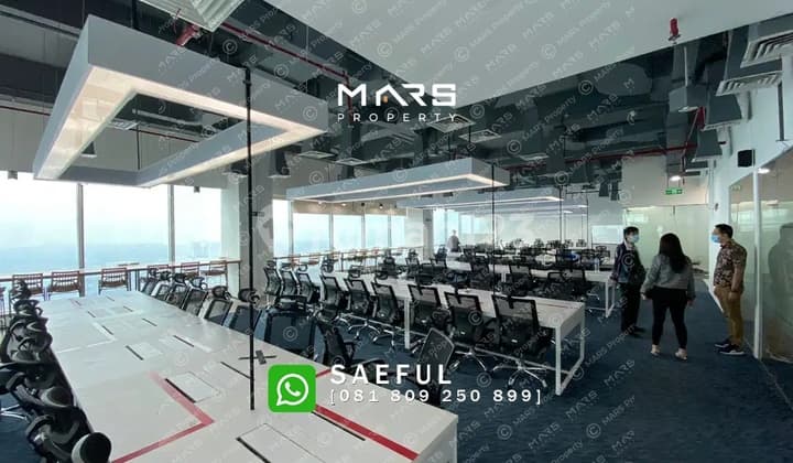 OFFICE SPACE SOHO CAPITAL SIZE 408 SQM FURNISHED