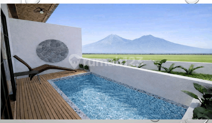 Villa View Gunung Merapi dan Merbabu Dekat Amanjiwo Borobudur