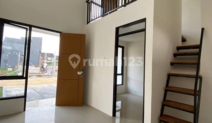 Rumah Konsep Mezzanine Balkon Harga 400jtan 3Km ke Stasiun Depok
