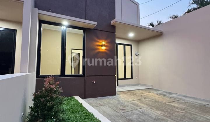 Rumah Modern Minimalis Spek Bata Merah Di Pancoran Mas Depok