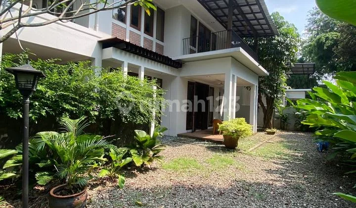 For Rent: Beautiful House in a Large, Green, and Quiet Compound in Kemang, 10 Minutes to TB Simatupang Toll Gate.