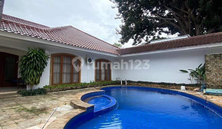Disewa Rumah Luas Tanah 900M2 1 Lantai Cocok untuk Silent Office atau Rumah Pribadi di Area Tenang Jeruk Purut, Jakarta Selatan