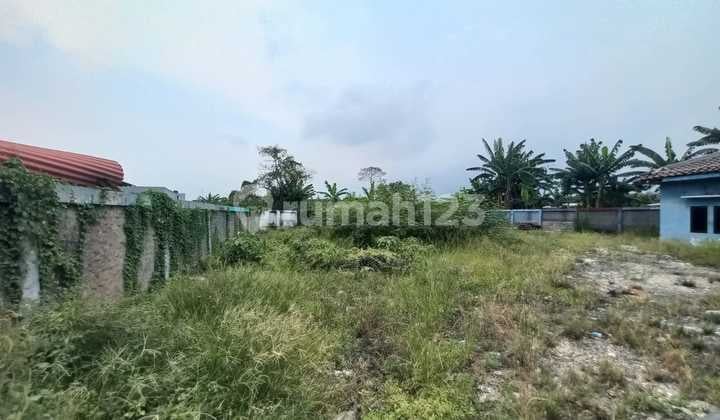 Dijual cepat Lahan UK 750m2 ( 15x50 ) & ada Bangunan kecil untuk office di daerah Pusaka Rakyat Taruma jaya