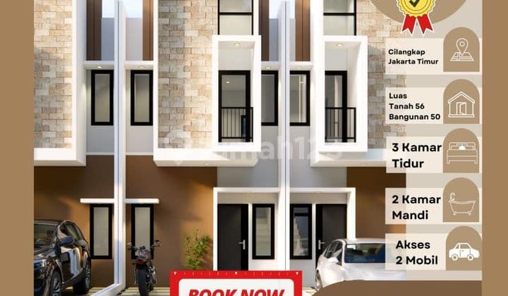 Rumah 2 Lantai Siap Huni Deket Tol Setu