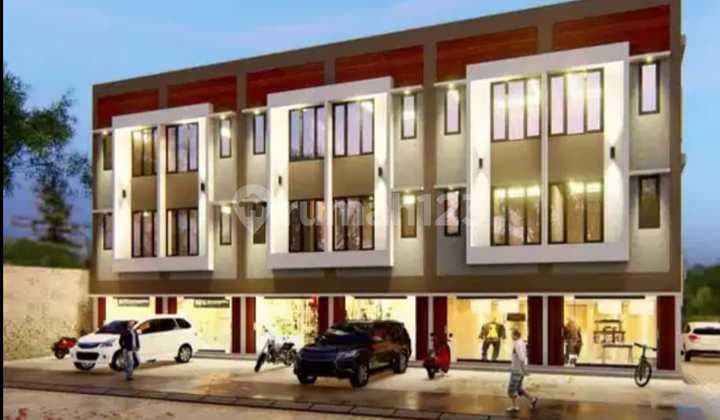 Ruko 3 Lantai Siap Huni Pinggir Jln Raya Radar Auri Deket Pasar Cisalak