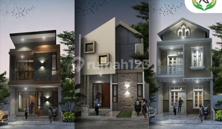 Rumah Mewah 2 Lantai Deket Tol/Lrt