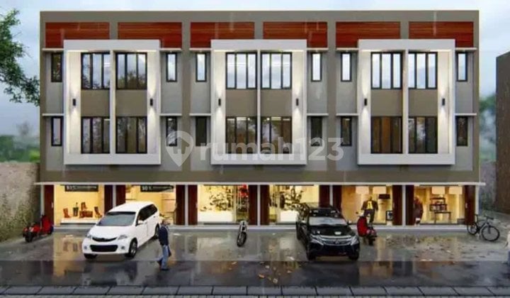 Translation: For Sale 3-Story Shop House Near Cisalak Market, Cibubur Toll