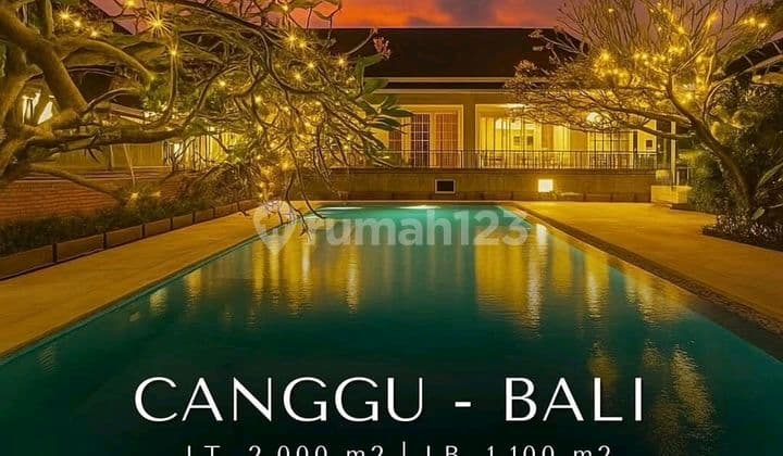 Canggu Bali Luxurious Villa Unfurnished View Rice Fields & Mountains