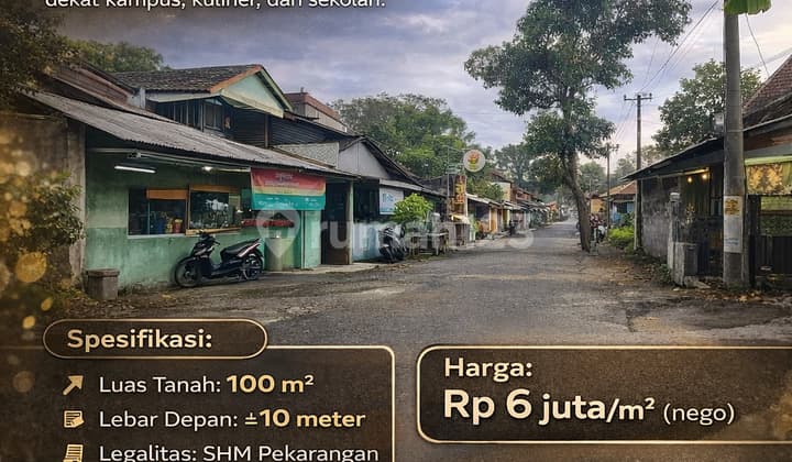 Tanah Lokasi Strategis Dekat Kampus Uii Jalan Kaliurang