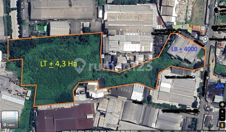 Dijual Cepat Tanah Luas di Batujajar Zona Industri