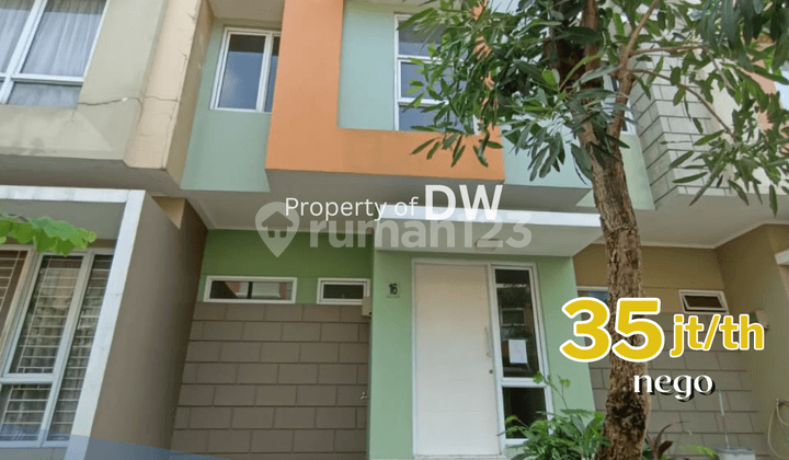Rumah 2 Kamar Di Cluster Arcadia Gading Serpong Unfirnished