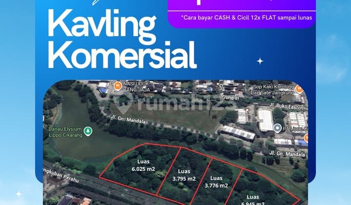Kavling Komersial Tepi Danau di Lippo Cikarang-Bekasi