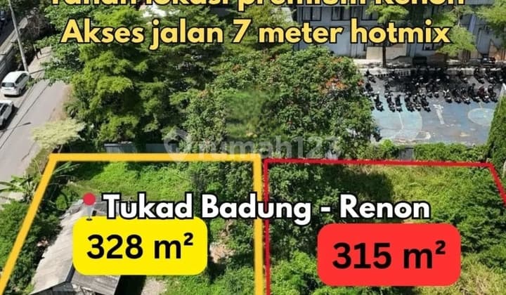 Sell Land in Renon, Tukad Badung Street, Behind Primakara Campus