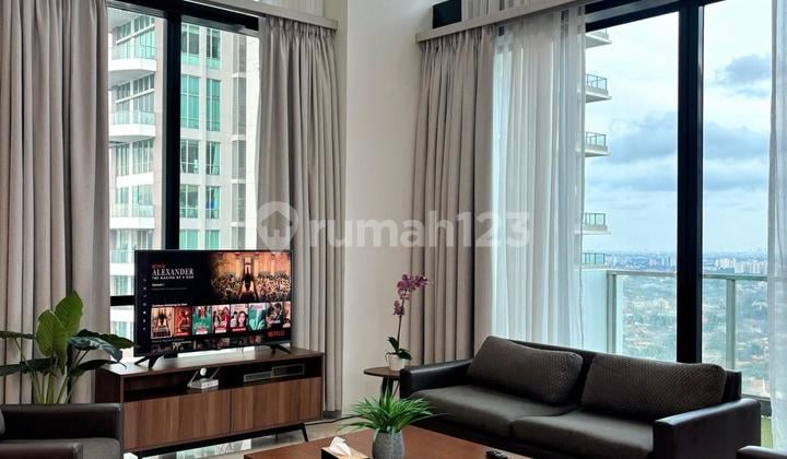 For Rent Fully Furnished Apartment Kemang Village, 3 BR Type in Mampang Prapatan, South Jakarta
