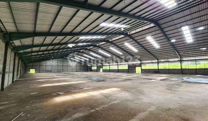 Dijual Gudang Ex-Pabrik siap pakai Akses kontainer 40ft di kawasan industri Pancatama Cikande - Kab Serang. Byn