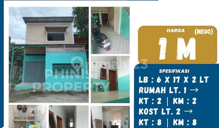For sale: boarding house near Faculty of Engineering, Hasanuddin University Gowa Campus, Malino Main Road, Borongloe, Bontomarannu, Gowa, South Sulawesi, Indonesia, 92171, Sungguminasa.
