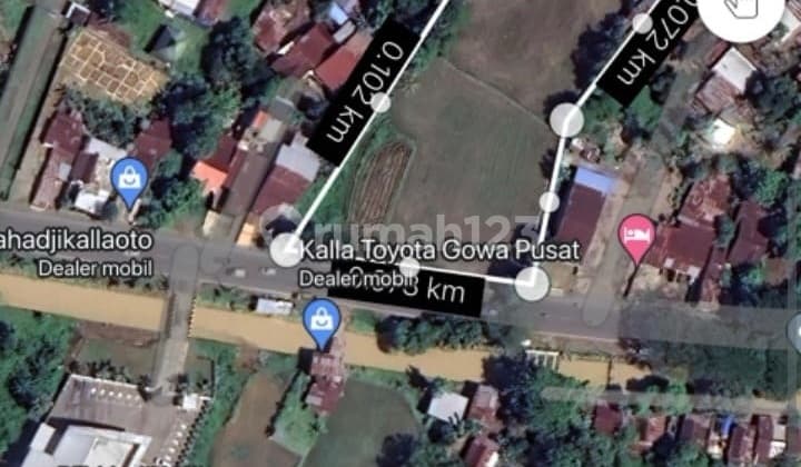 Tanah 1.0 Ha Shm Di Limbung Gowa Jl.sungguminasa Takalar
