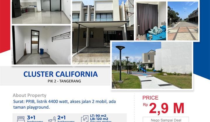 Dijual Cluster California Pik 2 Teluknaga, Tangerang