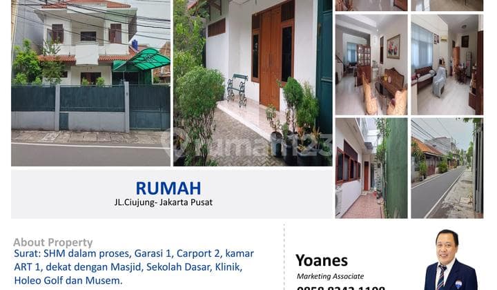 Dijual Rumah Siap Huni Didaerah Cideng Jakarta Pusat